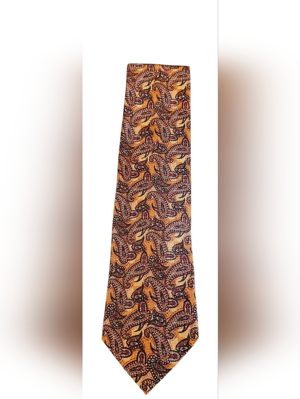 Vintage Joseph Abboud Paisley Silk Tie Made in Italy Tessuto Mantero Como